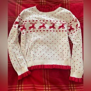 Janie and Jack Christmas Sweater size 6
